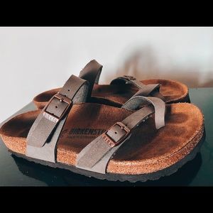 Stone and Rose gold buckle Birkenstock